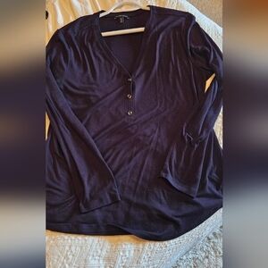 Women's Black Universal Standard Long Sleeve Top